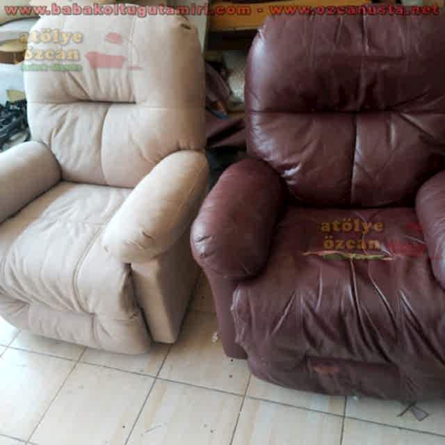 Baba Koltuğu Tamiri Nubuk Kumaş Kaplama Beşiktaş