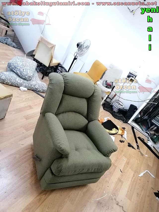 Baba Koltuğu Mekanizma Tamiri Kumaş Kaplama Olcay Bey Kalamış Kadıköy