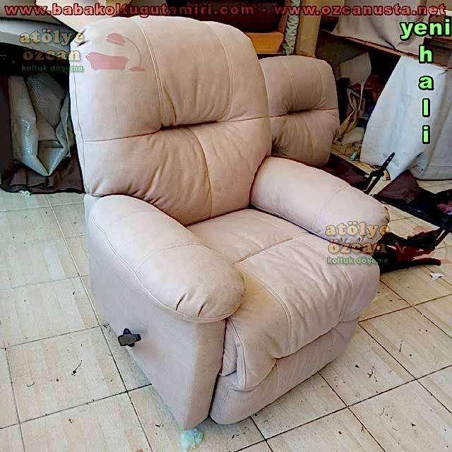 Baba Koltuğu Tamiri Nubuk Kumaş Kaplama Beşiktaş
