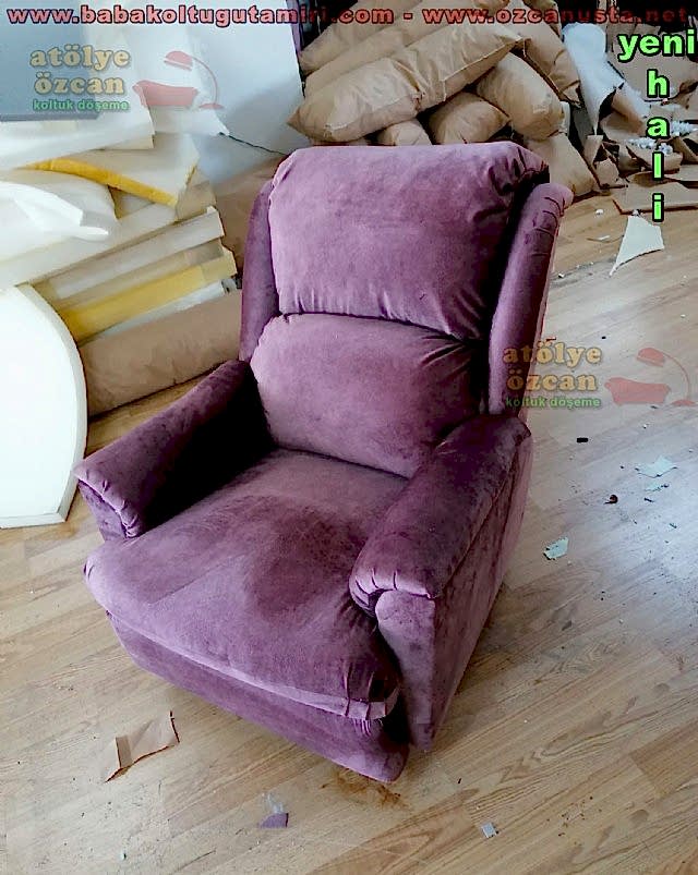 Kurtköy Meltem Hanım Baba Koltuğu Tamiri Kumaş Değişimi